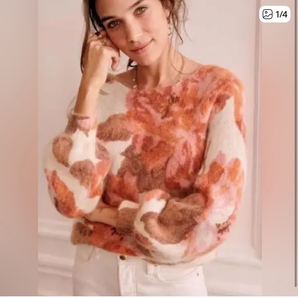 Sezane Alban Jumper Ecru / Multico - Size M
